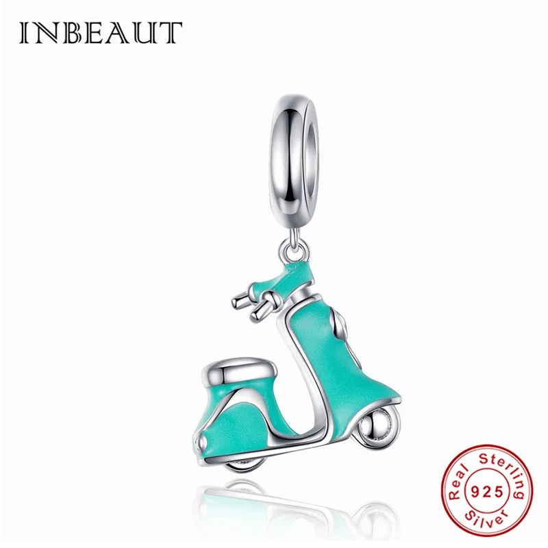INBEAUT,, 925 пробы, серебряная звезда, стрелка, маска для макияжа, амулеты,, S925, милые, для мальчиков и девочек, семья, бусы, корабль, безопасная цепь - Окраска металла: sc1201-2