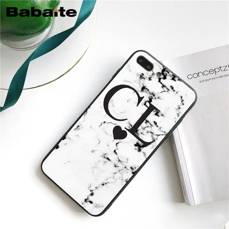 Монограмма мрамор с инициалами насквозь Чехол для мобильного телефона iphone 11 12 Pro