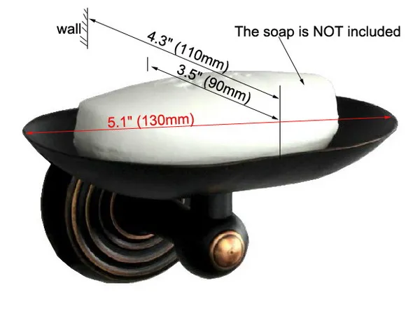 

Bathroom Accessories / Black Oil Brass Wall Mounted Soap Dish Holders Cba070