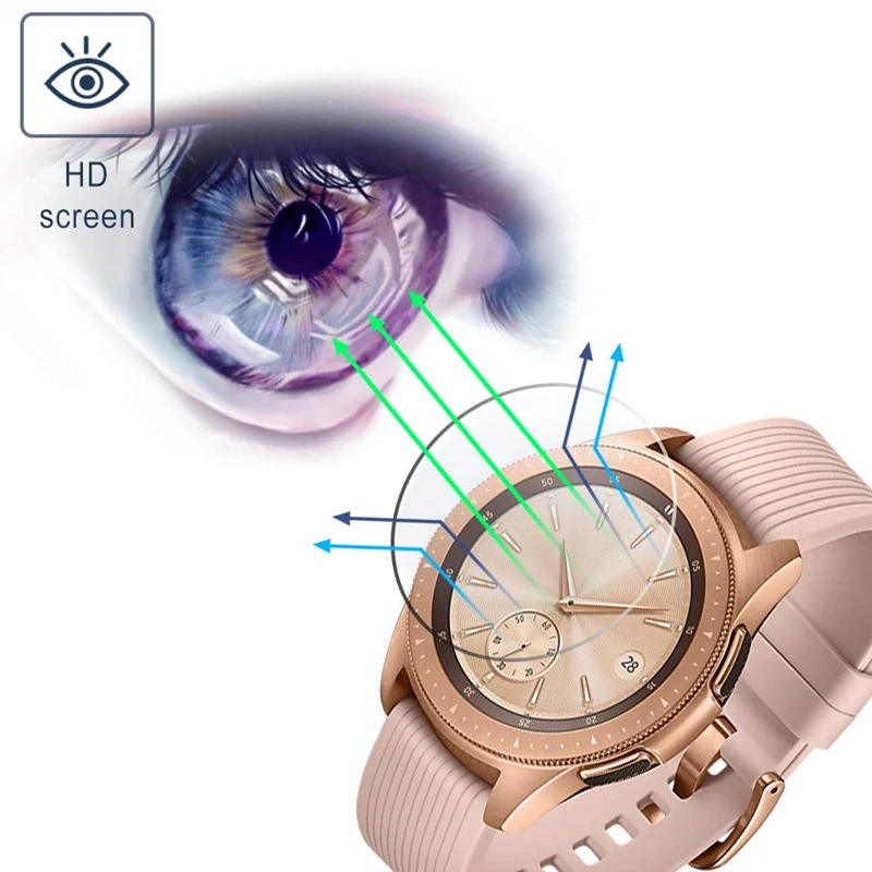 2 упаковки для Galaxy Watch 42 мм защита экрана водонепроницаемый 3D закаленное стекло крышка для samsung Galaxy Watch 46 мм аксессуары для часов