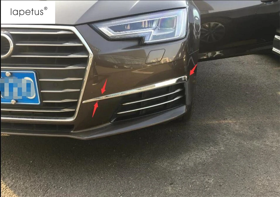 Аксессуары Lapetus для Audi A4 B9 2016 2019 хромированные передние противотуманные фары
