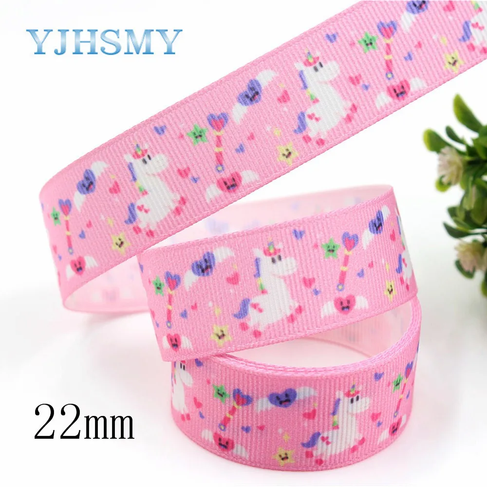 YJHSMY D-18119-180 22/25 мм 5 ярдов мультяшная Термотрансферная печатная корсажная лента