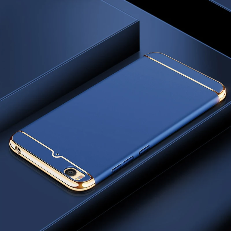 Роскошный чехол KaiNuEn для Xiaomi mi 5s mi5s Mi 6 mi6 роскошный жесткий пластиковый 3d Золотой