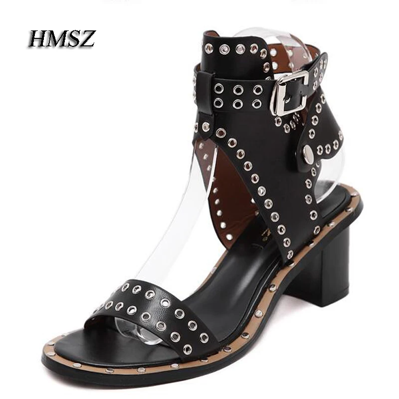 2017 красивые женские ушко заклепки с ремешками на лодыжках толстом среднем