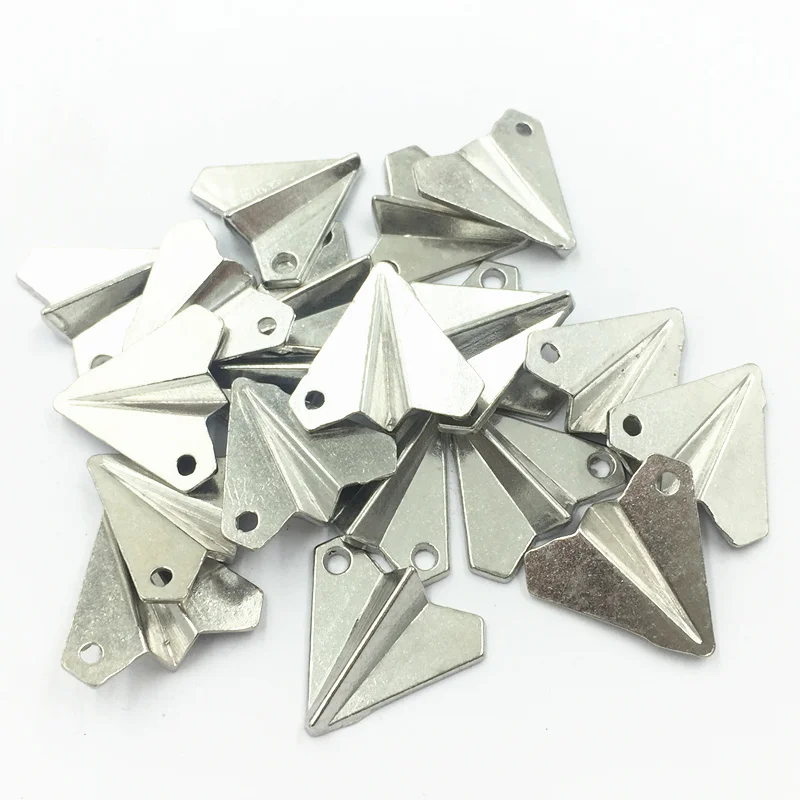 20Pcs Silver Tone Pendants For Necklaces Cute Paper Plane Metal DIY Craft Charms Jewelry Accessoris Findings 17mm | Украшения и