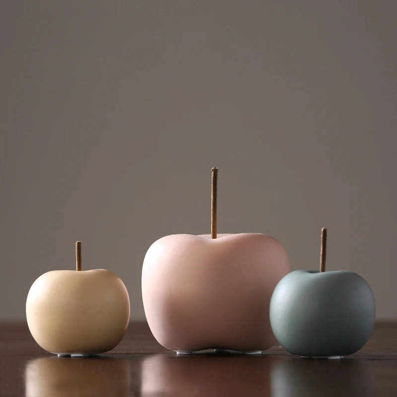 

Европа, Morandi керамическое яблоко, миниатюрные фигурки, настольные фрукты, искусство и ремесла, орнамент «сказочный сад», украшение для дома, ...