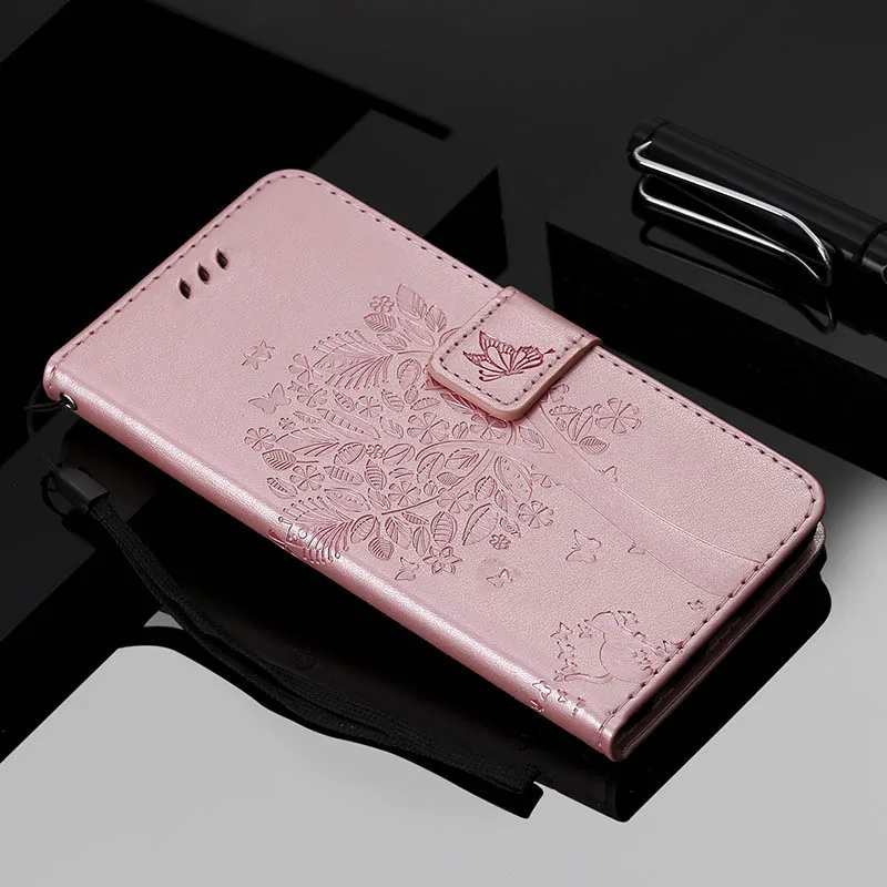 Rose gold mao SophiaLong чехол для Xiaomi Redmi Note 7 8 T Кожаный чехол для Coque Xiomi Redmi Note 8 Pro 8 T 8A чехол для телефона s откидная крышка - Цвет: Rose gold mao