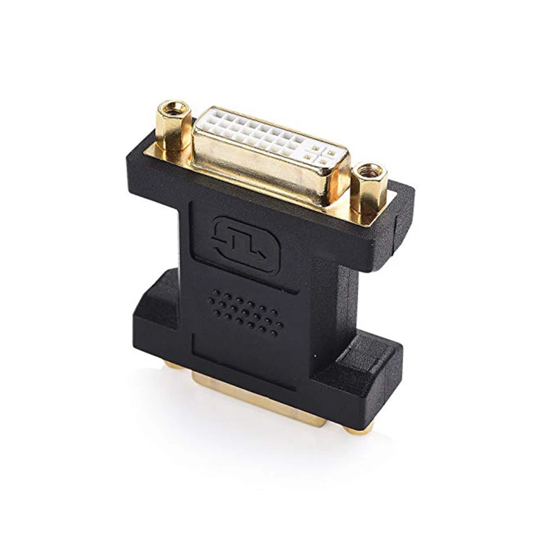 5 шт./лот DVI адаптер Женский конвертер позолоченный HDMI 24 + F-F разъем высокое