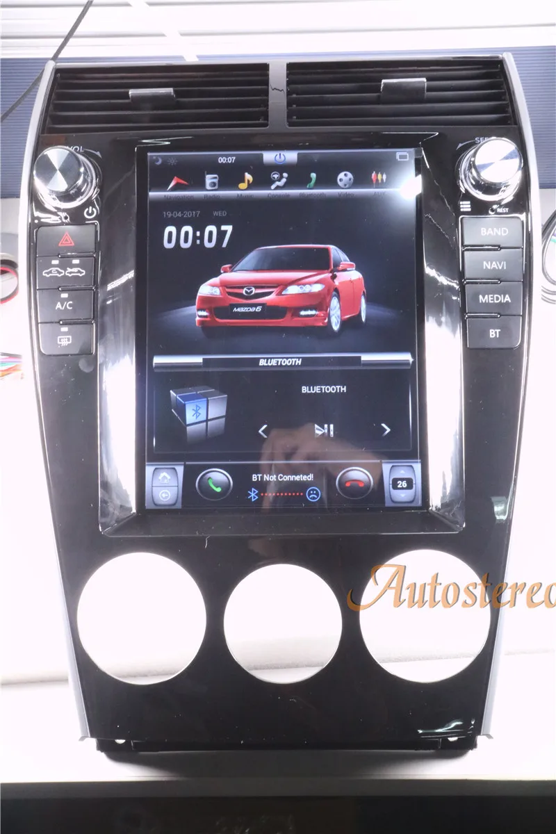 Android 7,1 Tesla стиль автомобиля нет dvd-плеер gps навигация для мазда6 2002-2008 радио магнитофон стерео головное устройство мультимедиа ips