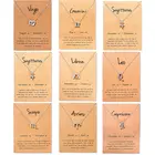 Ожерелья 12 созвездий, ожерелье со знаками Зодиака, ювелирные изделия, подарок на день рождения для женщин, весы, ожерелья, Козерог, Водолей, ожерелья с подвесками