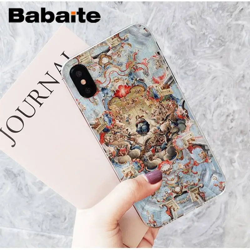 A7 Babaite Art Fresco Michelangelo создание Адама чехол для телефона для iPhone X XS 6 6S 7 7plus 8 8Plus 5 5S XR 10 11 11pro 11promax - Цвет: A7