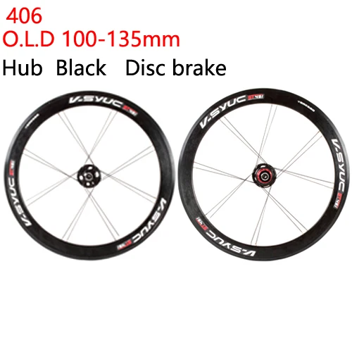 406 100-135mm Black 20 дюймов велосипедные колеса 406/451 алюминиевый сплав велосипедные колеса 100-130 мм BMX складной велосипед 8-11 скоростные велосипедные колеса - Цвет: 406 100-135mm Black