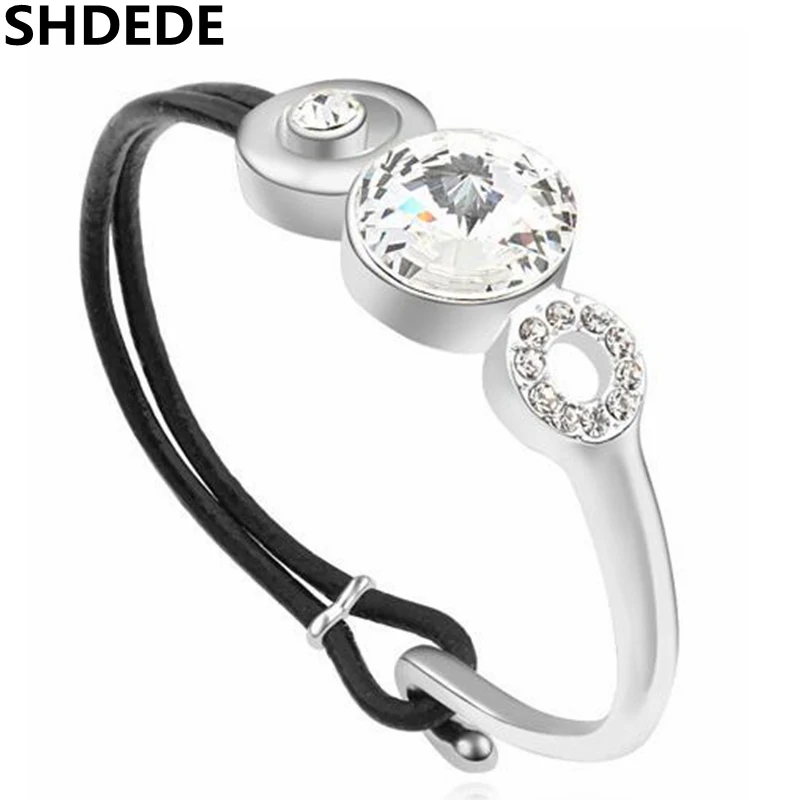 SHDEDE Кристалл от Swarovski амулеты Браслеты-манжеты женские модные ювелирные изделия Аксессуары подарок на день Святого Валентина-15814