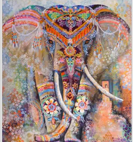 orange elephant Гобелен с изображением слона Цветной печатных декоративные индийский ковер в виде мандалы Мандала со слоном настенная драпировка в стиле хиппи - Цвет: orange elephant
