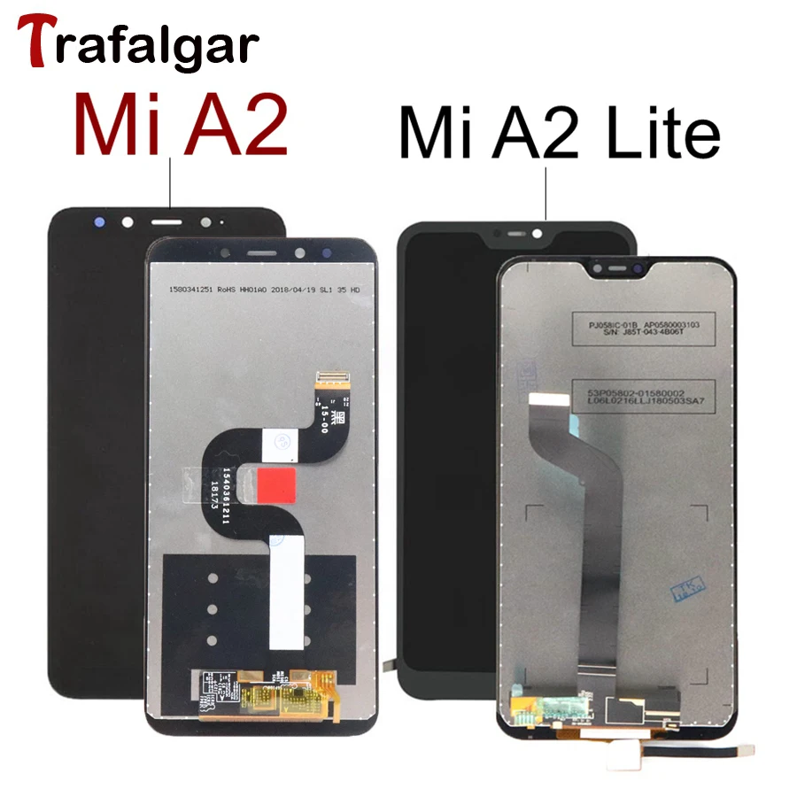 Для Xiaomi mi A2 ЖК-дисплей сенсорный экран дигитайзер сборка mi A2 Lite ЖК-экран Замена для Xiaomi mi A2 mi A2Lite экран