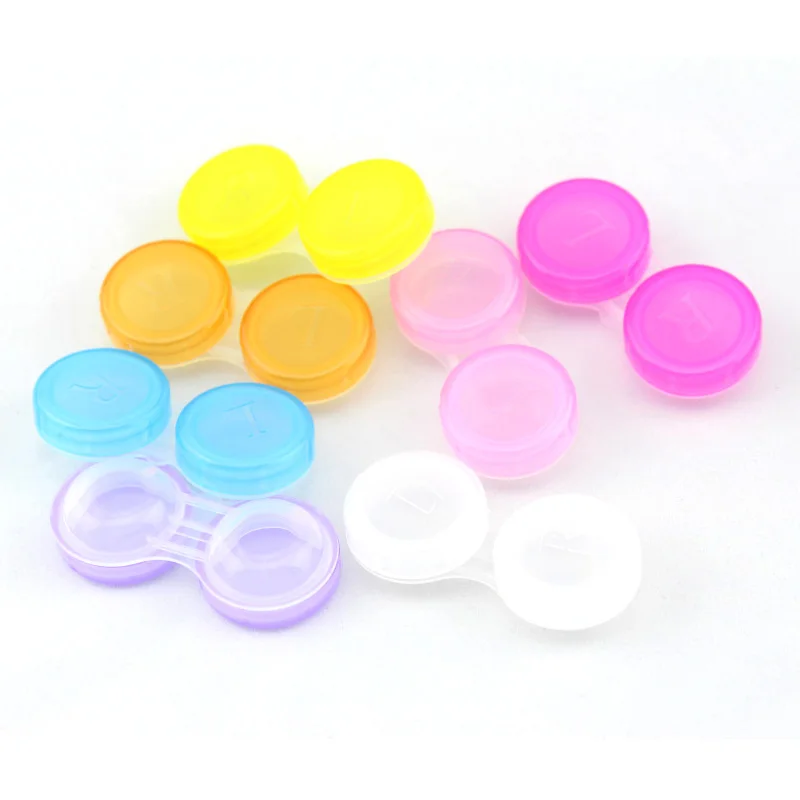 1 шт Контактные линзы Contactlens случае L+ R случаях держатель для хранения замачивания контейнер Путешествия Аксессуары caja lentes де contacto