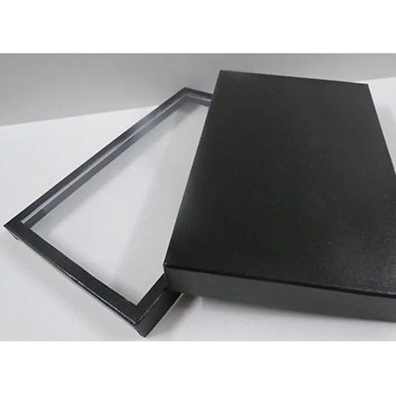 Meetcute 100 слотов черное пластиковое кольцо Подарочная коробка для ювелирных