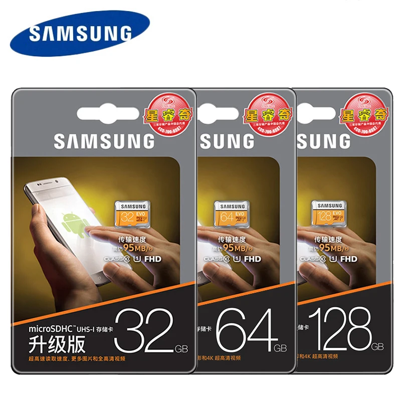 SAMSUNG Micro SD карта памяти 32 Гб 64 Гб 128 ГБ 256 Гб класс 10 Micro SD карты 512 ГБ SDXC EVO 32 Гб 64 ГБ TF Транс флэш-карта