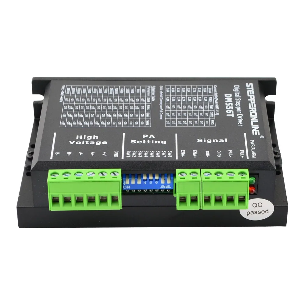 Драйвер шагового двигателя STEPPERONLINE DM556T 20-50 В постоянного тока 1 8 ~ 24/34 А цифровой