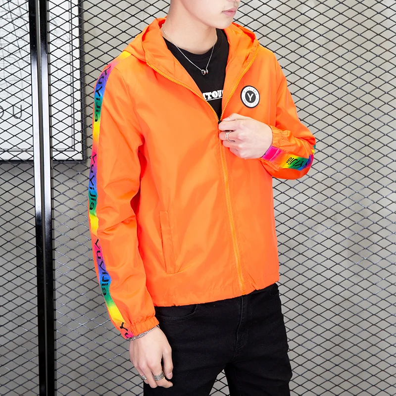 2019 куртка мужская бейсбольная кэжуал весна осень мода Slim Fit Мужская тонкие куртки
