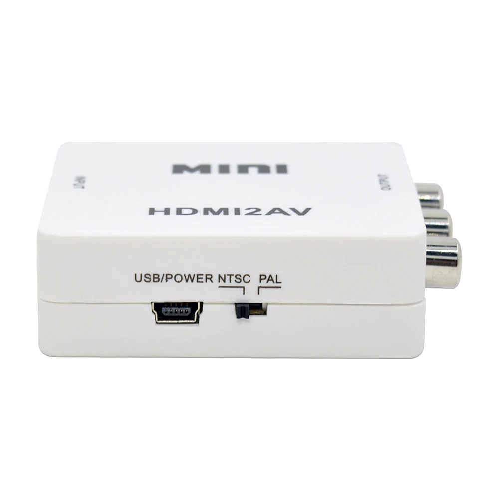Преобразователь CHIPAL 1080P 1080I для HDMI2AV мини-HD аудио видео бокс HDMI в AV RCA CVBS L/R адаптер с
