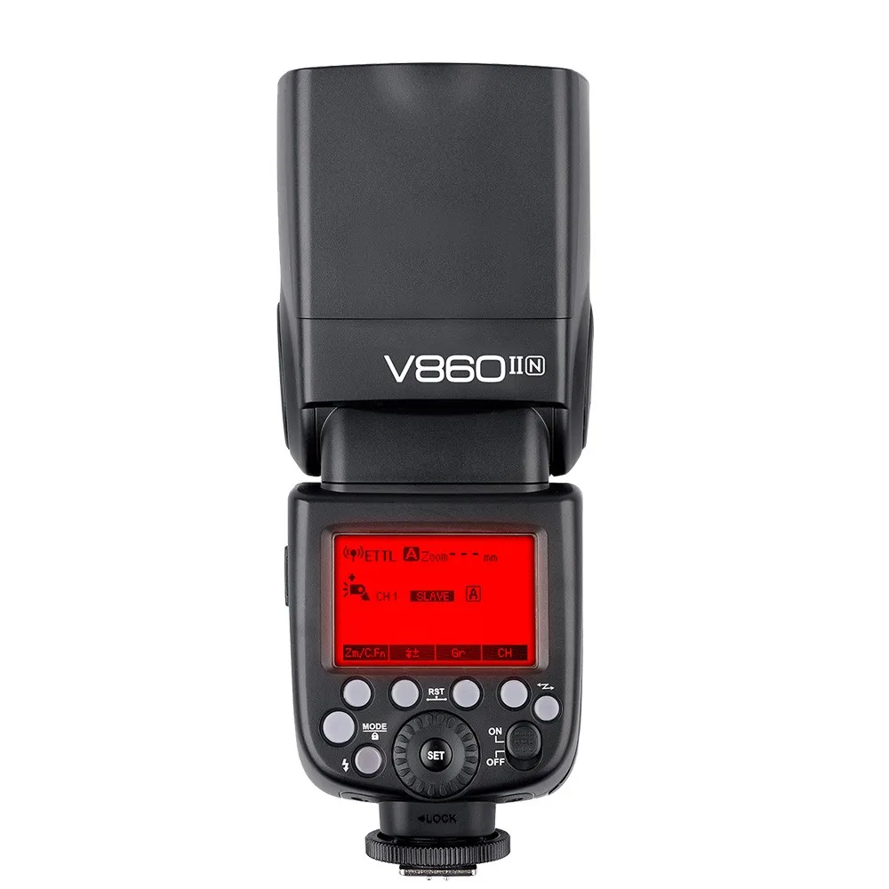 Godox V860II N GN60 i TTL HSS 1/8000s Вспышка Speedlite с литий ионной батареей + X1T передатчик вспышки