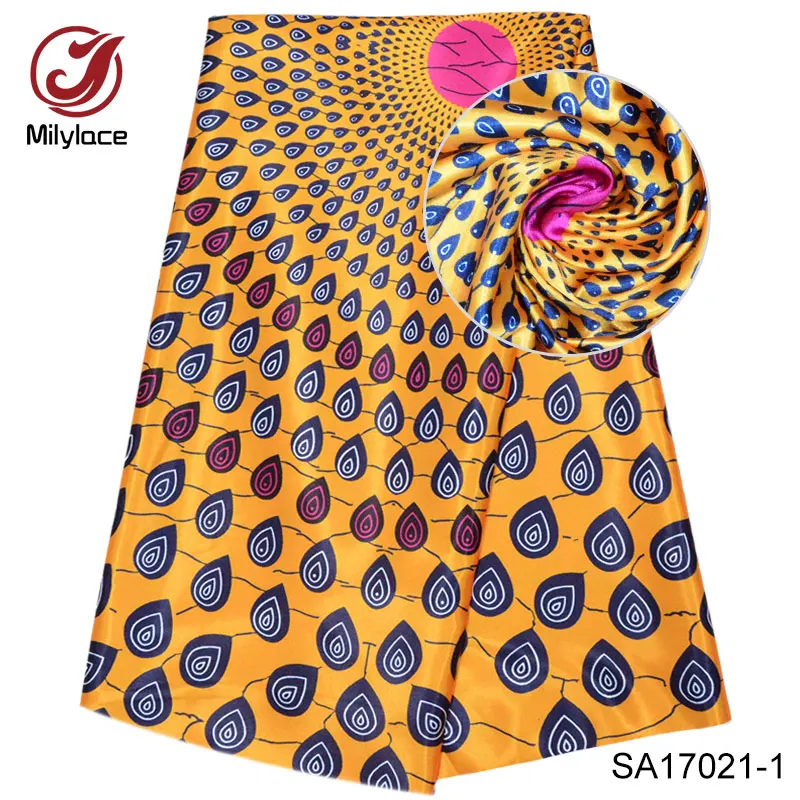 Новое поступление блестящий материал африканская восковая дизайнерская ткань