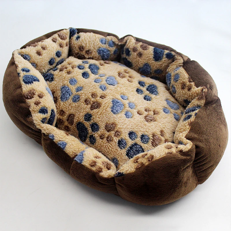 Мультяшное пятицветное гнездо для домашних животных из овечьей шкуры собачья