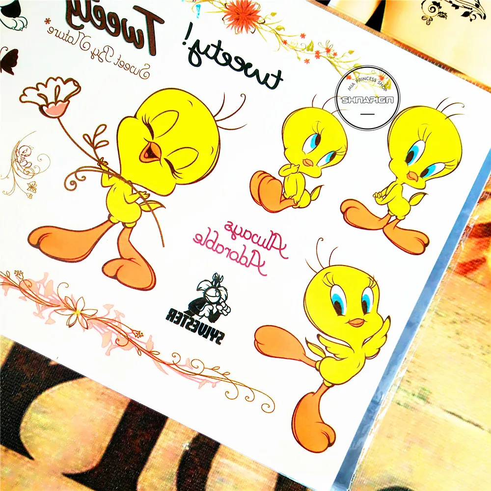 SHNAPIGN милые твитеры Детская временная татуировка боди арт флеш наклейка s 17*10 см