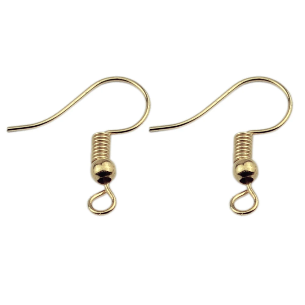 100pcs KC Gold 100 шт./партия 22x20 мм DIY Железный крючок для сережек фиксаторы для серёжек крючки фурнитура для ювелирных изделий, основы для серег делая фурнитура Аксессуары - Цвет: 100pcs KC Gold