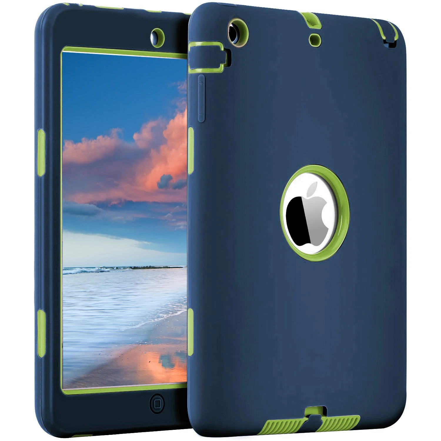 Для iPad Mini 1/2/3 retina чехол 3 in1 анти-скольжения гибридный защитный Heavy Duty Прочный противоударный сопротивления Обложка для iPad мини