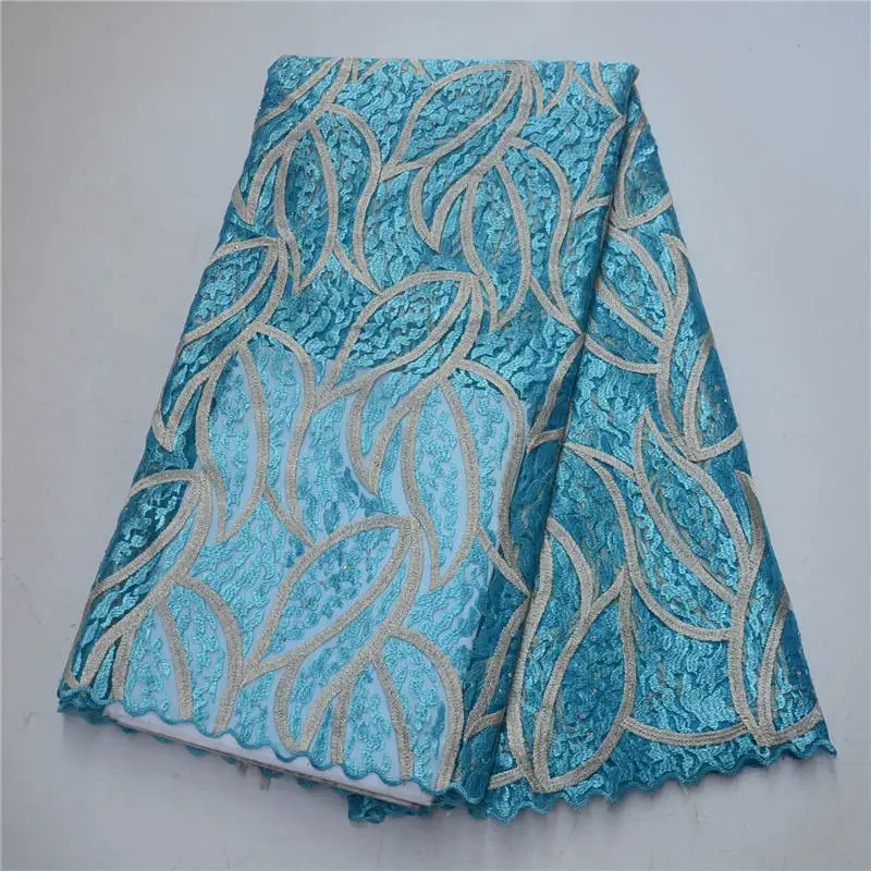 5 ярдов в серию французского кружева свадебное платье вышитое бисером кружевной