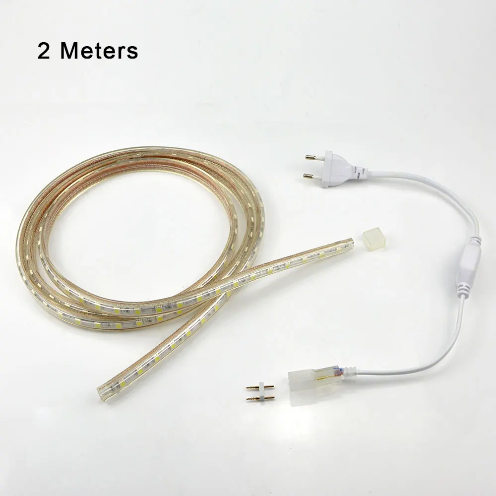 SMD 5050 AC 220 V Светодиодная лента наружная Водонепроницаемая 220 V 5050 V 220 V Светодиодная лента 220 V SMD 5050 Светодиодная лента светильник 5M 10M 20M 25M 220 V