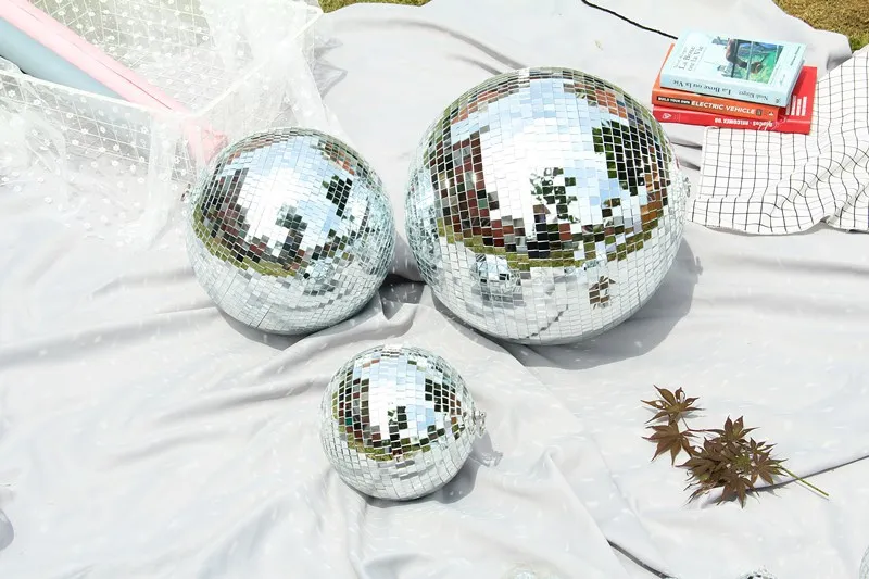 2 12 см зеркальный шар отражающий Бар Диско Свадебный стеклянный украшение для