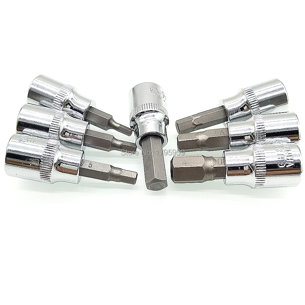 Отвертка ударная шестигранная 3/8 дюйма 7 шт./комплект|tool tool|set piecescrewdriver socket set |