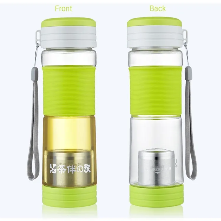 New Arrival 550ml My Bottle Travel Mug Tea infuser Cups Protein Shaker Thermos Tour Plastic Water Bottles with Lid and Rope | Дом и сад
