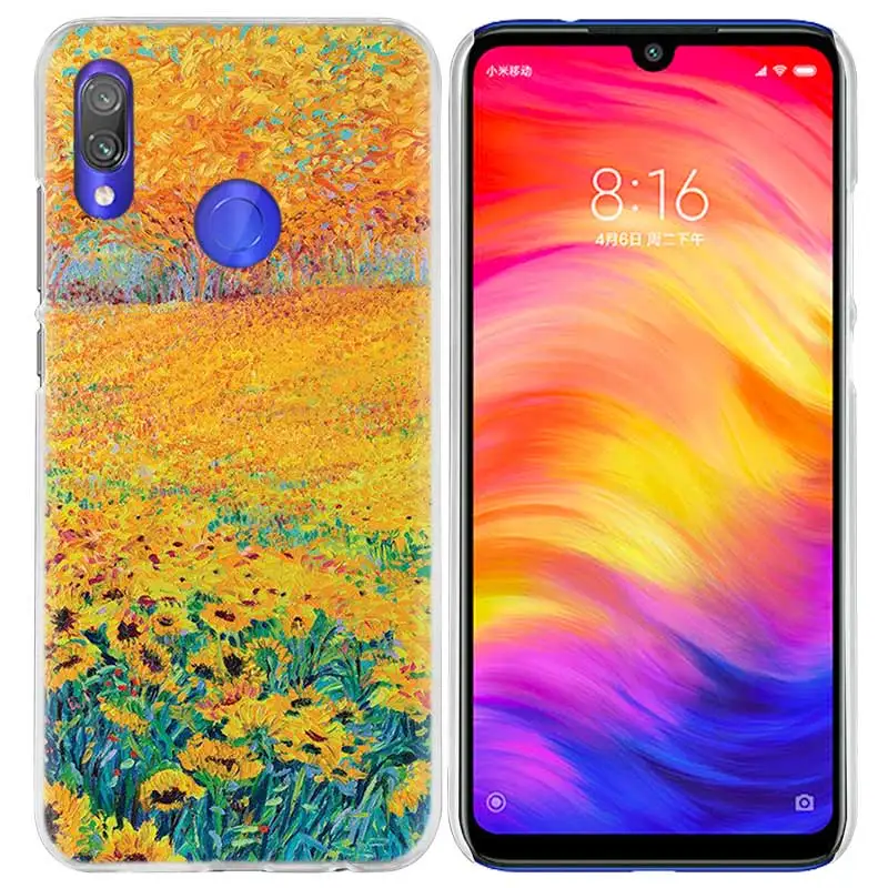 Чехол Ван Гога с ромашками для Xiao mi Red mi Go Note 7 6 6A Pro S2 5 5A 4X mi A1 A2 9 mi x 3 5G 8 lite Play F1 жесткий чехол для телефона из ПК