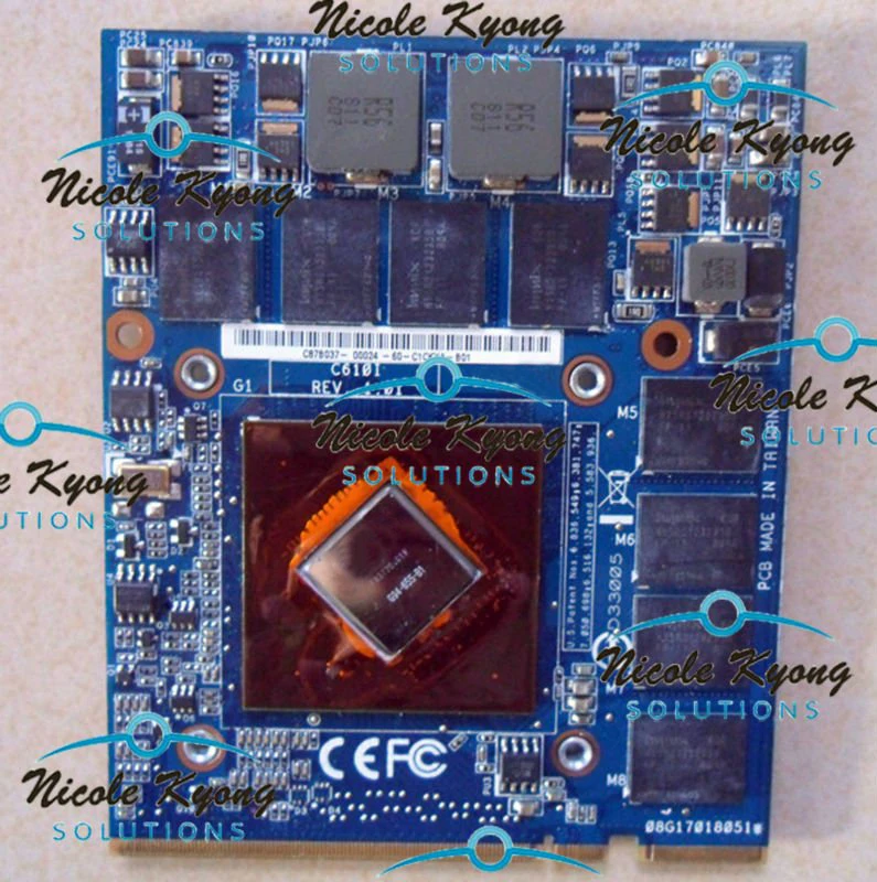 

Графическая видеокарта C610I 08G17018051 9800GTS G94-655-B1 1GB VGA для ноутбука ASUS G70 G70S G70SG G70G