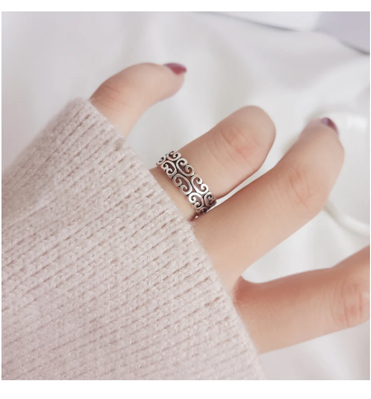 Bijoux, новинка, дизайнерские, 925 пробы, серебряные, винтажные кольца для женщин, регулируемый размер, вечерние кольца, подарок, свадебные ювелирные изделия, Anillos
