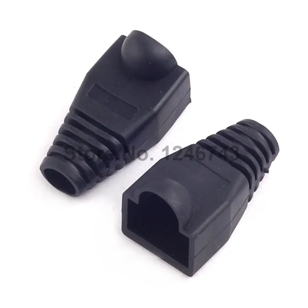 50 шт. коннекторы RJ45 cat5 cat5e cat6 разноцветные Защитные муфты для сетевых