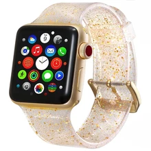 Силиконовый ремешок для Apple Watch 5 4 3 band 44 мм 40 iwatch 42 38 correa браслет