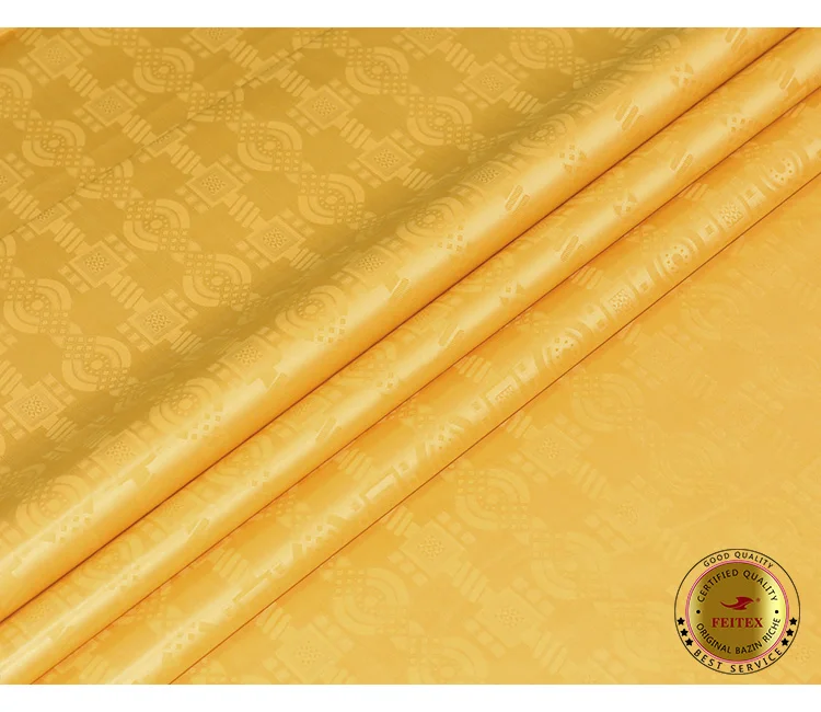 Африканский жаккард Дамасская морская парча Базен Riche ткань хорошего качества