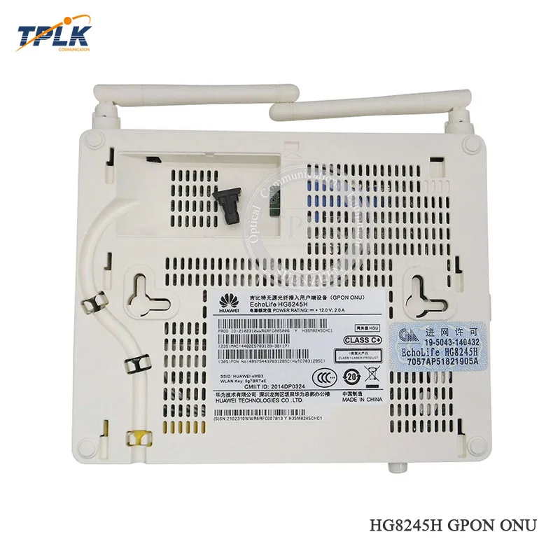 Цена HG8245H Gpon терминал ONU ONT 4GE+ 2 порта+ Подсветка комбо+ WiFi оптический патч-корд интерфейс волоконно-оптический модем английской прошивкой