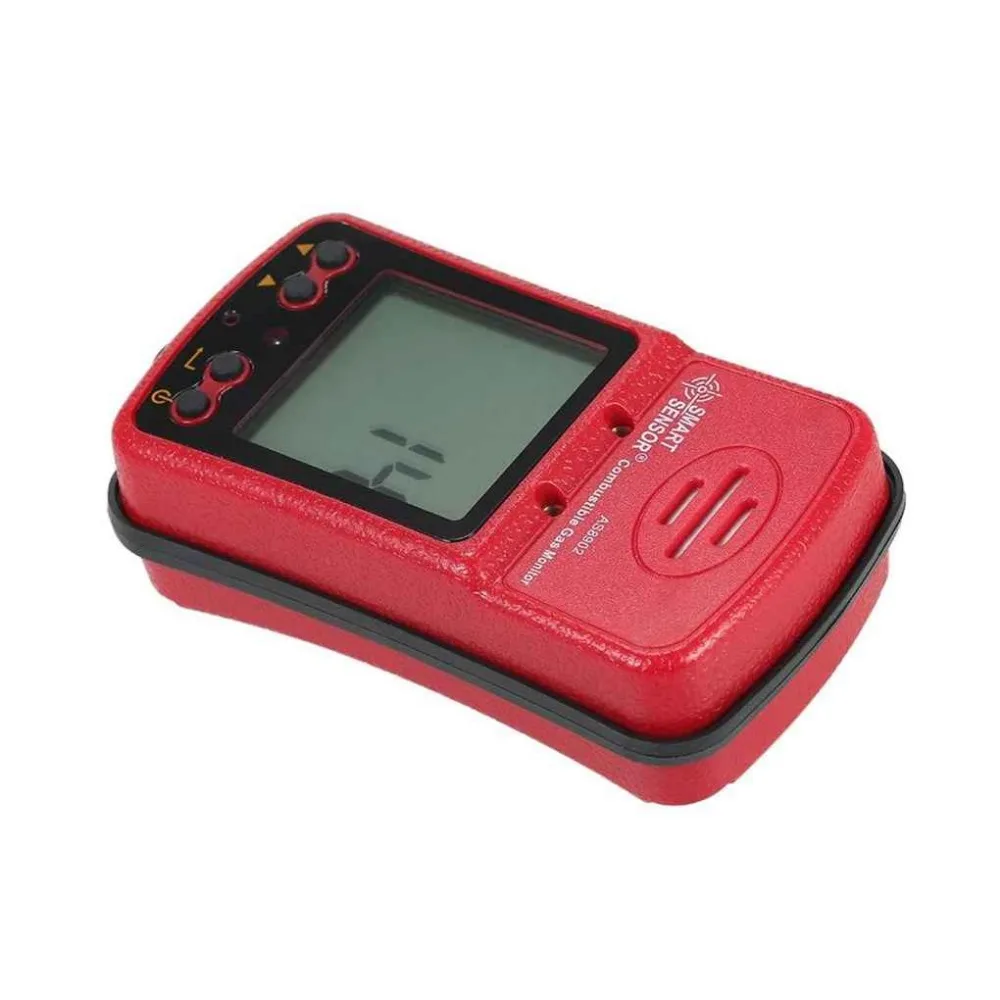 

SMART SENSOR Air Quality Monitor EU Red Methane Leak Detector Tester Meter Sound Light Vibration Alarm