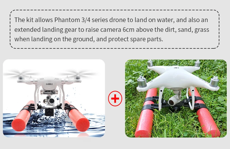 STARTRC DJI phantom 3 pro посадочный занос Поплавковый комплект для DJI phantom 3 se advance Drone посадка на водной части