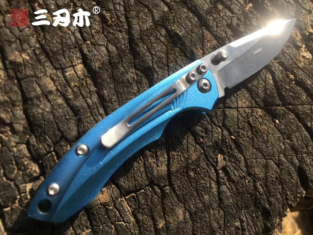 Sanrenmu 4073 4Cr15N лезвие мини складной нож сплав алюминиевая ручка Открытый Отдых EDC брелок карманный нож для резки фруктов инструмент