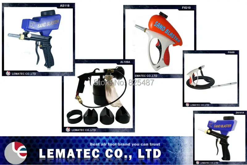 LEMATEC Metal Professional Portable Sandblaster Air tools Sandblasting Gun Heavy duty type sandblaster | Инструменты