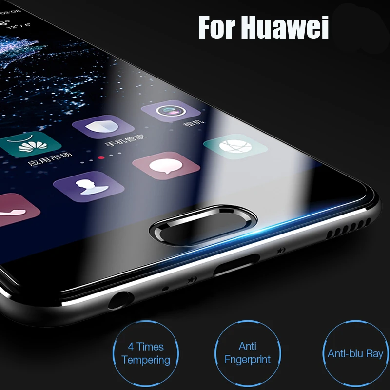 Защитная пленка из закаленного стекла 9H для Huawei P10 4X Mate 8 9 P8 P9 Lite honor 7 6 Y6 II 4C