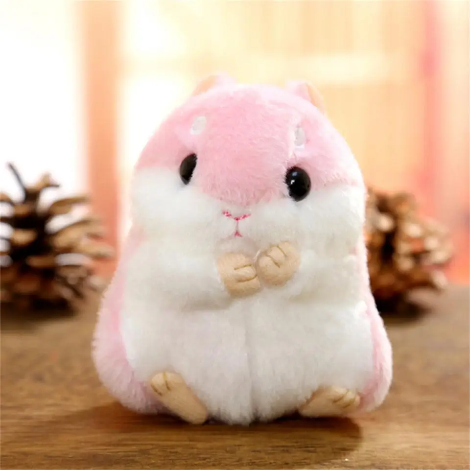 Pink Hamster Tronzo зазор, плюшевые игрушки для брелка, хомяк, собака, кролик, мягкая чучела, животное, кукла, брелок, игрушки, металлические мышцы, мужские брелки - Цвет: Pink Hamster