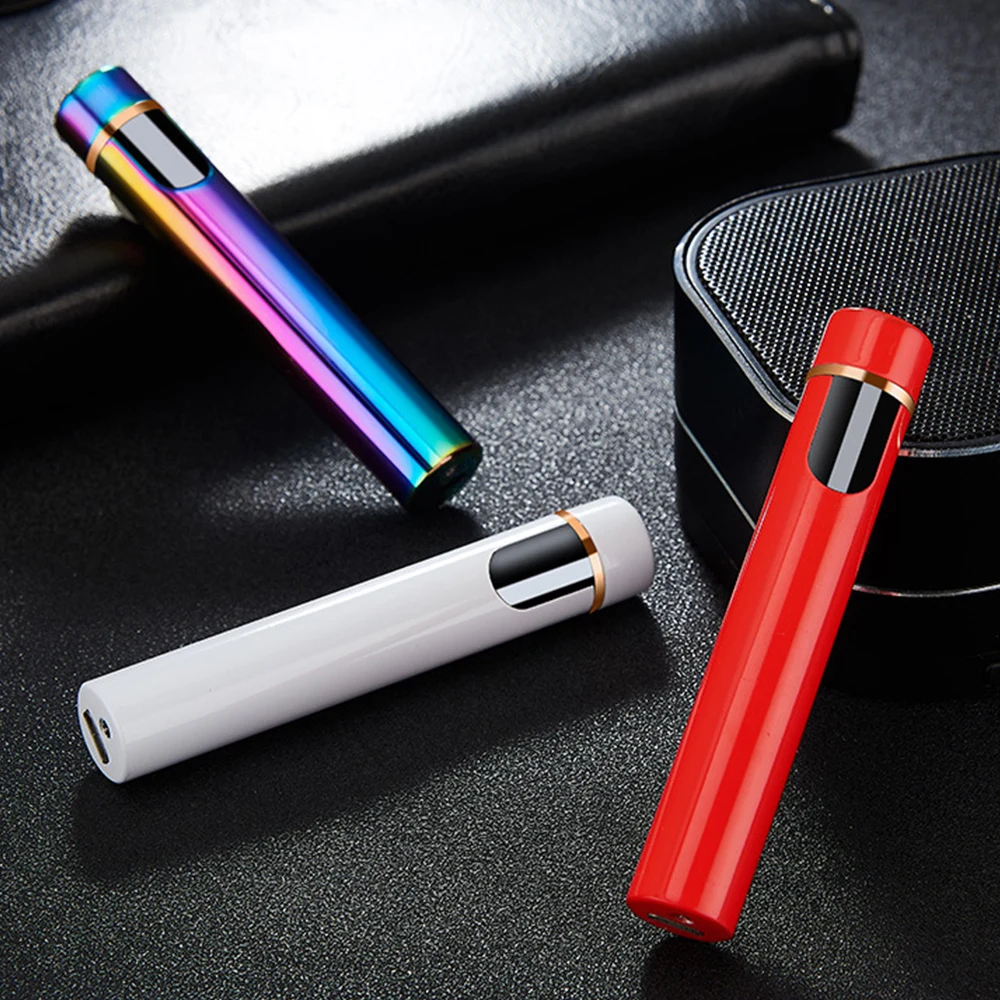 USB Зажигалка мини зажигалка с сенсорным экраном электрические зажигалки